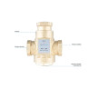 AFRISO Zawór temperaturowy ATV 334 DN25 Rp1" kvs 9 50°C 1633410